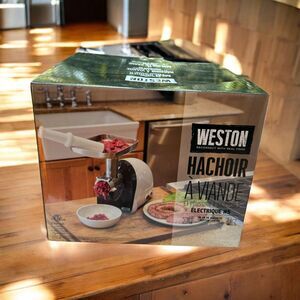Weston No. 5 Electric Meat Grinder and Sausage Stuffer - White New In box